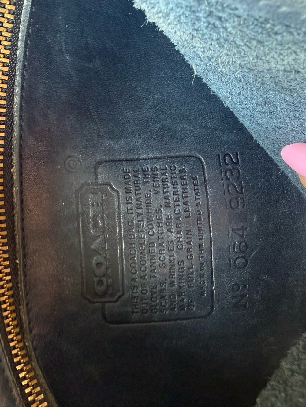 Coach 97 True Blue small Plaza. - Picture 7 of 7